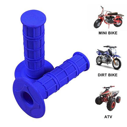 7/8" Handlebar Grips for 50cc-125cc CRF70 CRF80 TRX450 TTR90 TTR110 TTR125 PW80 RM80 DR650 KLX250 KLX300 KX65 SSR125 Pit Dirt Bike ATV Quad Motocross Motorcycles CT100U CT200U Mini Bike - color: Blue