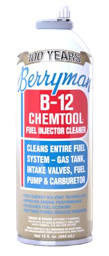 Berryman (0116-12PK) B-12 Chemtool Carburetor/Fuel Treatment and Injector Cleaner - 15 oz., (Pack of 12) - size: 15 Fl Oz (Pack of 12)