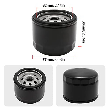 laffoonparts 11013-7044 Air Filter Replacement for Kawasaki FX651V FX691V FX730V FX751V FX801V FX850V FX1000V 4 Cycle Engine Replace#11013-7045 with 49065-7007 Oil Filter