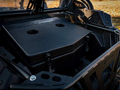 SuperATV Heavy Duty Rear Insulated Cooler/Cargo Box for 2020+ Polaris RZR Pro XP 4 | 2022+ Polaris RZR Turbo R / 4 | Multi Function UTV Storage with Mounting Kit | Sealed Lid Keeps Ice in & Mud Out