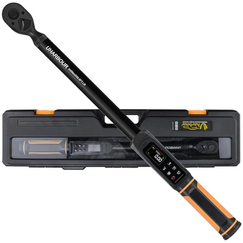 Uharbour 1/2" Drive Digital Torque Wrench 3.8-250.8 Ft.lb - size: 1/2" Drive 5-340 Nm