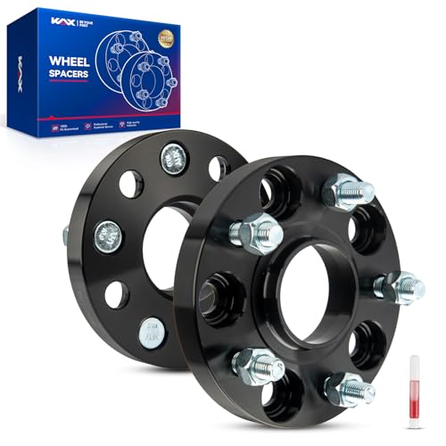 KAX 5x4.5 Wheel Spacers 20mm, 5x114.3mm Hub-Centric Spacer for Toyota RAV4 - color: Black, size: 5x4.5" -60.1mm- M12x1.5- 20mm thick
