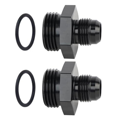EVIL ENERGY 8AN Flare to AN12 ORB Male O-Ring 2PCS Fitting Adapter - size: 12AN ORB to 8AN