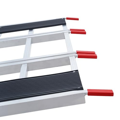 VEVOR Snowmobile Loading Ramp 85" x 54" Aluminum Foldable Ramps, 1500 LBS Capacity Loading Ramps for Motorcycle/Dirt Bike/Trailer/ATV/UTV/Garden Tractor/Lawn Mower - size: 1500 lbs