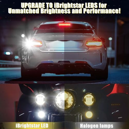 iBrightstar 1156 LED Bulb White, BA15S 1141 Camper Rv LED Lights Bulbs Super Bright for Back Up Reverse Lights Brake Tail Lights Turn Signal Lights, 2 Pack - color: White, size: 1156