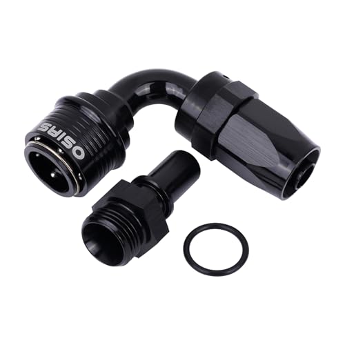 10AN Quick Release Fuel Hose Fitting, Reusable Snap Lock Straight Swivel Hose End for Braided Fuel Line, Fuel Pump Hanger & Fuel Surge Tank
