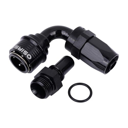 10AN Quick Release Fuel Hose Fitting, Reusable Snap Lock Straight Swivel Hose End for Braided Fuel Line, Fuel Pump Hanger & Fuel Surge Tank