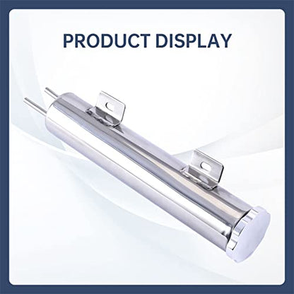 2‘’ x 13‘’ Inch Universal Radiator Coolant Overflow Puke Tank - size: 2" x 13"