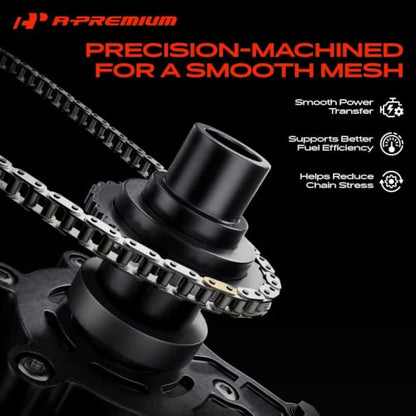 A-Premium 17PCS Engine Timing Chain Kit W/Tensioner & Guide 4.0L 6Cyl SOHC