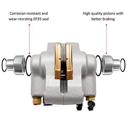 Rear Brake Caliper Assembly for Polaris Sportsman 335 400 500 Worker 335 500 Diesel 455,OEM# 1910553 1910366 1930818 1910441