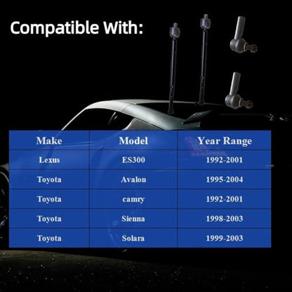 Front Outer Inner Tie Rod Ends ES3306 EV301 for Toyota Camry 1992-2001