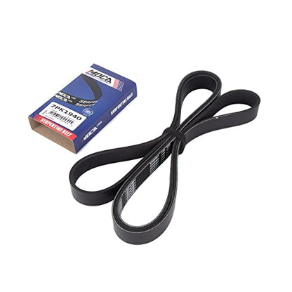MOCA 7PK1940 EPDM Serpentine Belt fits 2007-2009 for Scion tC 2.4L, 2004-2006 for Toyota Solara 2.4L 2362CC l4 Gas DOHC, 2004-2006 for Toyota Camry 2.4L 2362CC l4 Gas DOHC - size: 7PK1940