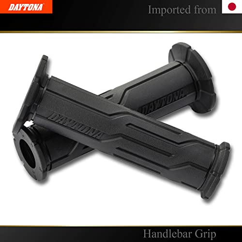 DAYTONA Universal 7/8" Motorcycle Handlebar Grips for Stylish Comforting Long Rides (Geometric) (Black) - color: Black