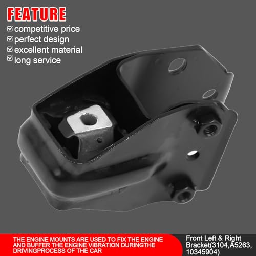 6Pcs Engine Motor and Trans Mount Fit for Chevrolet Impala 2006-2011 - size: 2006-2011 for Chevy Impala V6 3.5L