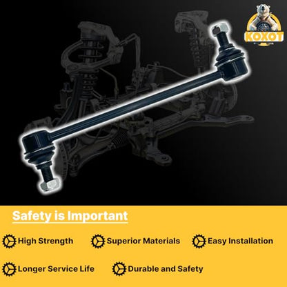 K750032 2Pcs Front Sway Bar Link Fit for Hyundai 2007-10 Elantra, 11-12 Elantra 2.0L Hatchback, Fit for Kia 10-13 Forte, 12-13 Forte5, 10-13 Forte Koup, 07-12 Rondo, 06-10 Optima, 07-10 Magentis - size: K750032 X2