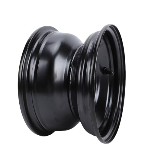 GOTOTOP 8 Inch ATV Front Wheel Rim, 4 Holes 19x7-8 Steel Wheel Hub for Go Kart ATV Quad Dirt Bike Buggy Black Coating