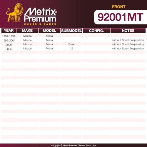 Metrix Premium Chassis Parts - 255 mm Front Coated Vented Disc Brake Rotors - size: 92001MT