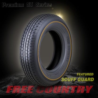 Free Country Trailer Tire Wheel ST225/75R15 10-Ply E 117N 6X5.5 Silver Mod - size: ST225/75R15