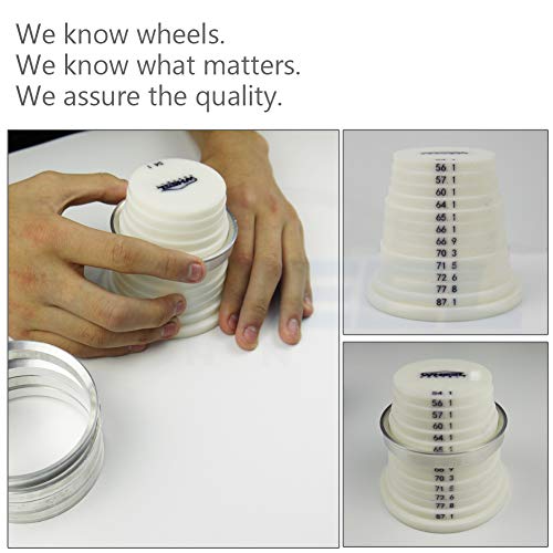 WHEEL CONNECT Hub Centric Rings, 67.1 to 57.1 Set of 4, Aluminium Alloy - size: OD.67.1mm-ID57.1mm