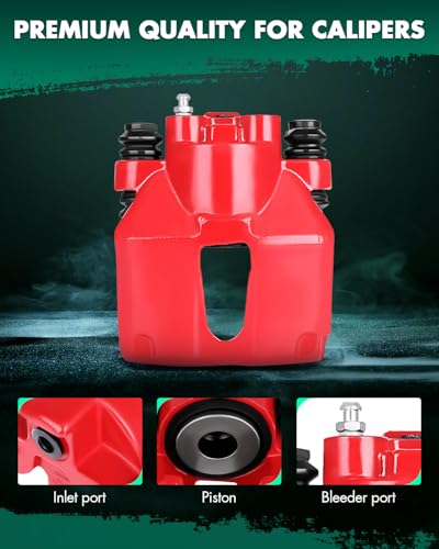 SCITOO Rear Left & Right Brake Calipers Without Bracket 18-4678 18-4679 - size: Rear[18-4678 & 18-4679]Red