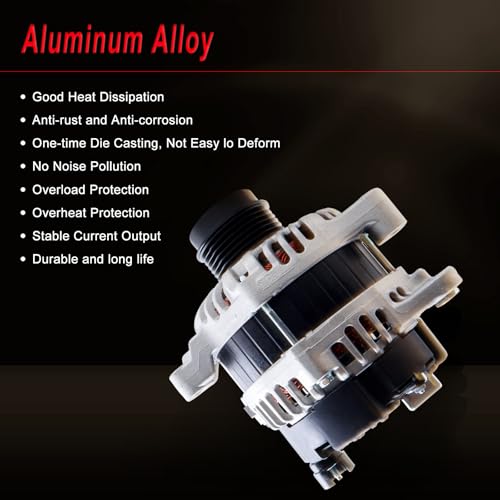 Alternator compatible with 2015 Fit, 2016 Fit, L4 1.5L - size: 2015-2016 Fit