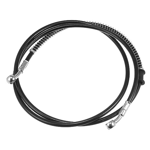 Motoforti 66.93" Length 10mm ID Motorcycle Hydraulic Brake Line Oil Hose Pipe Stainless Steel Braided Cable for ATV Motocross Sport Bikes Street Bikes Black - color: Black
