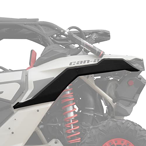 A & UTV PRO Left Fender Deflector for Can-Am Maverick X3 Max Turbo R Xds 2017-2024 2025, Combined Rear Fender Flare Extensions Mud Guard Flaps Accessories, Replace # OEM 705009511,1PC - size: for Can-Am Maverick X3 2017-2025