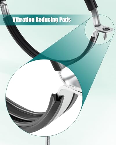 2 Pack 6 Inch Pipe Hanger Bracket with 16 Inch Extension Rod