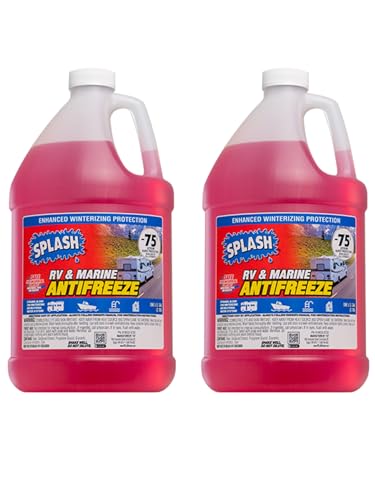 RV & Marine Antifreeze -75°F, Premium Formula, 1 Gallon (2-Pack) | Ready-to-Use Winterizing Protection for RVs, Boats, Campers, Pool Lines & Seasonal Equipment