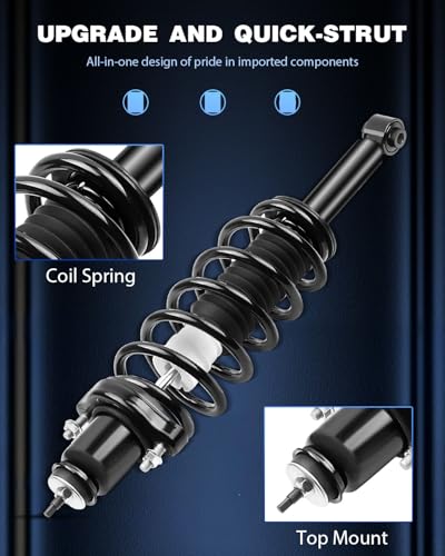 ECCPP Complete Struts Assembly Front Rear for Dodge Avenger 2008-2014 - size: Front and Rear Complete Struts