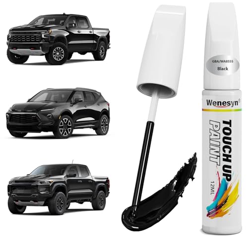 GBA/WA8555 Black Touch Up Paint Compatible with Chevrolet Cars - color: WA555 GBA Black