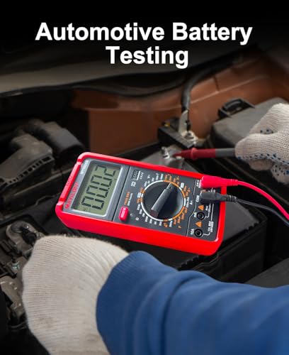 MY8906B Multimeter Tester TRMS Digital Multimeter 750V-1000V Measures DC/AC Voltage DC/AC Current Resistance Continuity Diodes Frequency Transistor HEF NCV Live Wire Detection