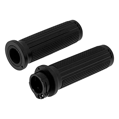 1 Inch Cable Throttle Handlebar Grips Motorcycle Hand Grips - color: #3 Black