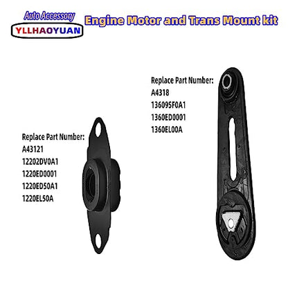 Yllhaoyuan Set of 4 Motor Mount Kit for 2007-2012 Nissan Versa 1.8L - size: 2007-2012 Nissan Versa 1.8L