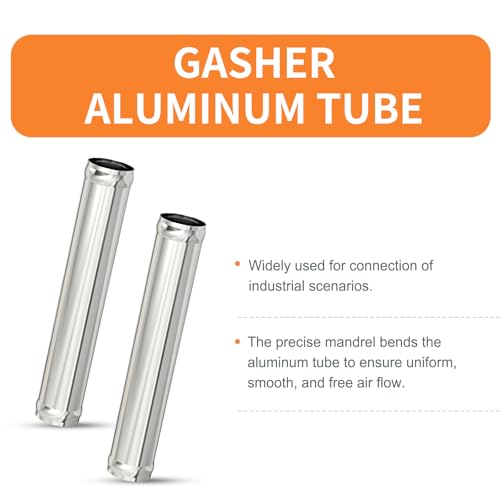 GASHER 1Pc 12"(300MM) Straight Aluminum Alloy Tube Intercooler Pipe Air Intake Tube 1.5"OD with Bead Roll - color: straight（bead roll）, size: 1.5"OD (1 PC) 12"