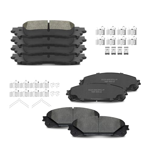 Front and Rear Ceramic Brake Pads for Toyota Camry 2020 2021 2023, Avalon 2020-2021, Lexus NX200T 2015-2017, NX300 2018-2021, NX300H 2015-2021