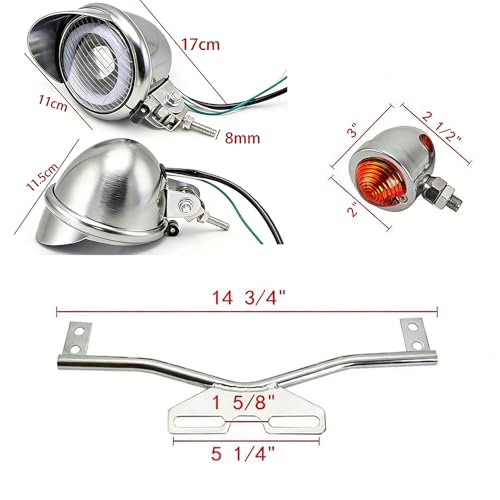 Motorcycle Auxiliary Light Set LED 3.9 inch Front Headlight Turn Signal with Bracket White lighting Driving Light for Cruiser Passing Light Motorcycle Fog lights ﻿