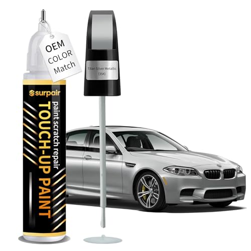 Titan Silver Metallic 354 Touch up Paint for BMW Car Scratch Remover Pen - color: Titan Silver Metallic (354)