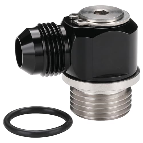 8AN Male Flare Banjo to 10AN -10 ORB Stainless Steel Banjo Bolt Assembly Fitting Adapter Black - size: 8AN to -10 ORB