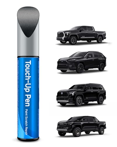 202 Black Touch Up Paint Compatible with Toyota Exact Match Touch Up Paint Car Scratch Repair - color: Black(202) compatible with All Models
