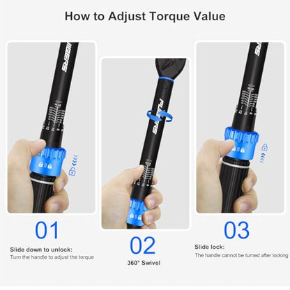 3/8" Drive Inch Pound Torque Wrench 20-240 in.lb, ±3% Accuracy, Dual-Direction 72-Tooth Small Torque Wrench Set with Extension Bar 3/8" Adapter for Bike Motorcycle Car Maintenance - size: 3/8" 20-240 in.lb - 4 Pcs
