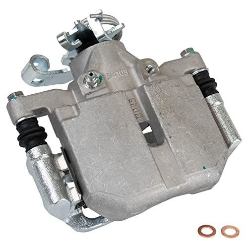 TRQ Rear Brake Caliper Set Zinc Coated Brackets Hardware - color: Replacement, size: CLA32207