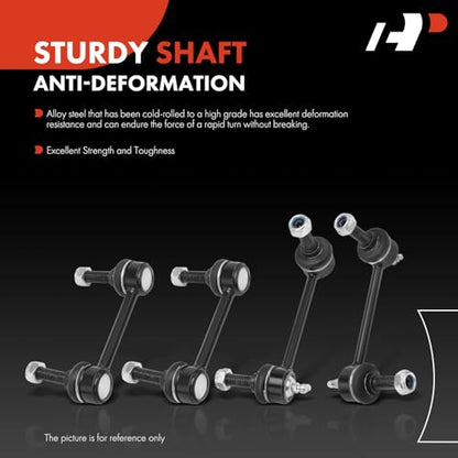 A-Premium Front & Rear Sway Bar Link Stabilizer Bar End Link Kit