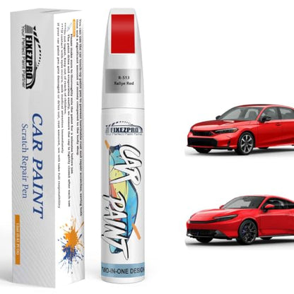 R-513 Rallye Red Car Touch Up Paint for Honda - color: R-513 Rallye Red for Civic/Element, style: For honda