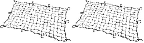 PowerTye 24in x 36in Elastic Cargo Net with 10 Adjustable Hooks and Tight 2in x 2in Mesh. (Pack of 2) - size: 24 inches x 36 inches (Pack of 2)