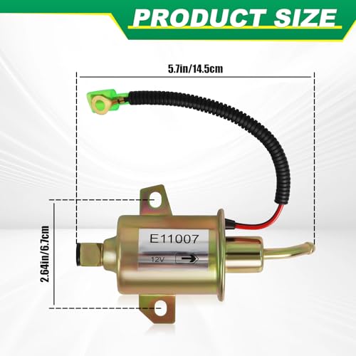 Podoy 149-2311 12V Electric Fuel Pump Compatible with Onan Cummins 4000 4KW