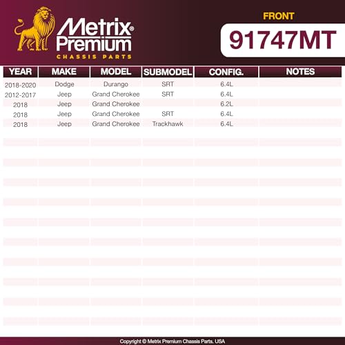 Metrix Premium Chassis Parts 380 mm Front Brake Rotor Kit Fits Jeep - size: 91747MT
