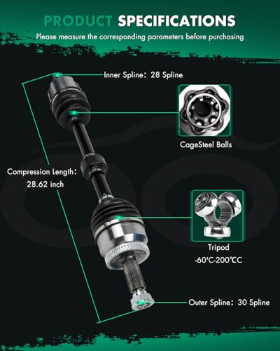 SCITOO Front Left CV Axle Assembly For Kia Sedona 3.3L 2015-2021