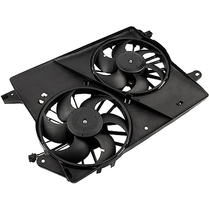 620-039 5137714AA Engine Radiator Dual Cooling Fan for Dodge Chrysler 300 Challenger Charger Base Magnum SRT8 SXT LX Signature 2005-2006 2007 2008 2009 2010 5137713AA 5174358AA CH3115132