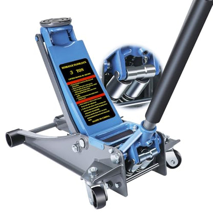 Larbanke 3 Ton Hydraulic 2.87"-19.69" Floor Jack,Dual Piston - size: 2.87-19.69in Lift Range